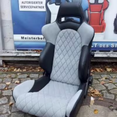 König Sitz Alcantara grau